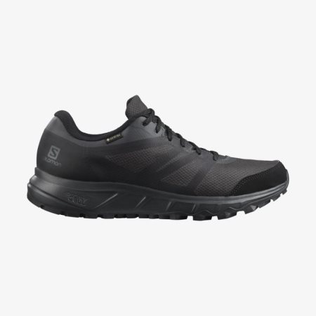 Buty do Biegania Męskie Salomon TRAILSTER 2 GORE-TEX Czarne - PL 0-QZUB